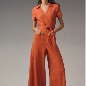 The Colette Wrap Jumpsuit by Maeve | Anthropolgie | Size 4